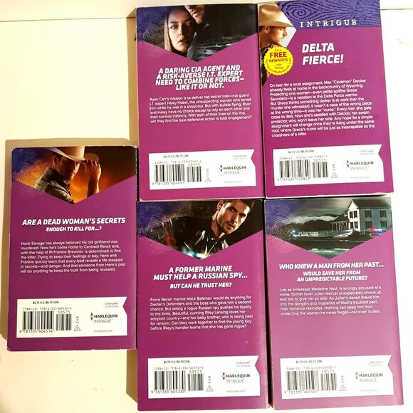 Harlequin Romance Lot 2 Romantic Suspense 5 Intrigue Paperbacks - Picture 11 of 11